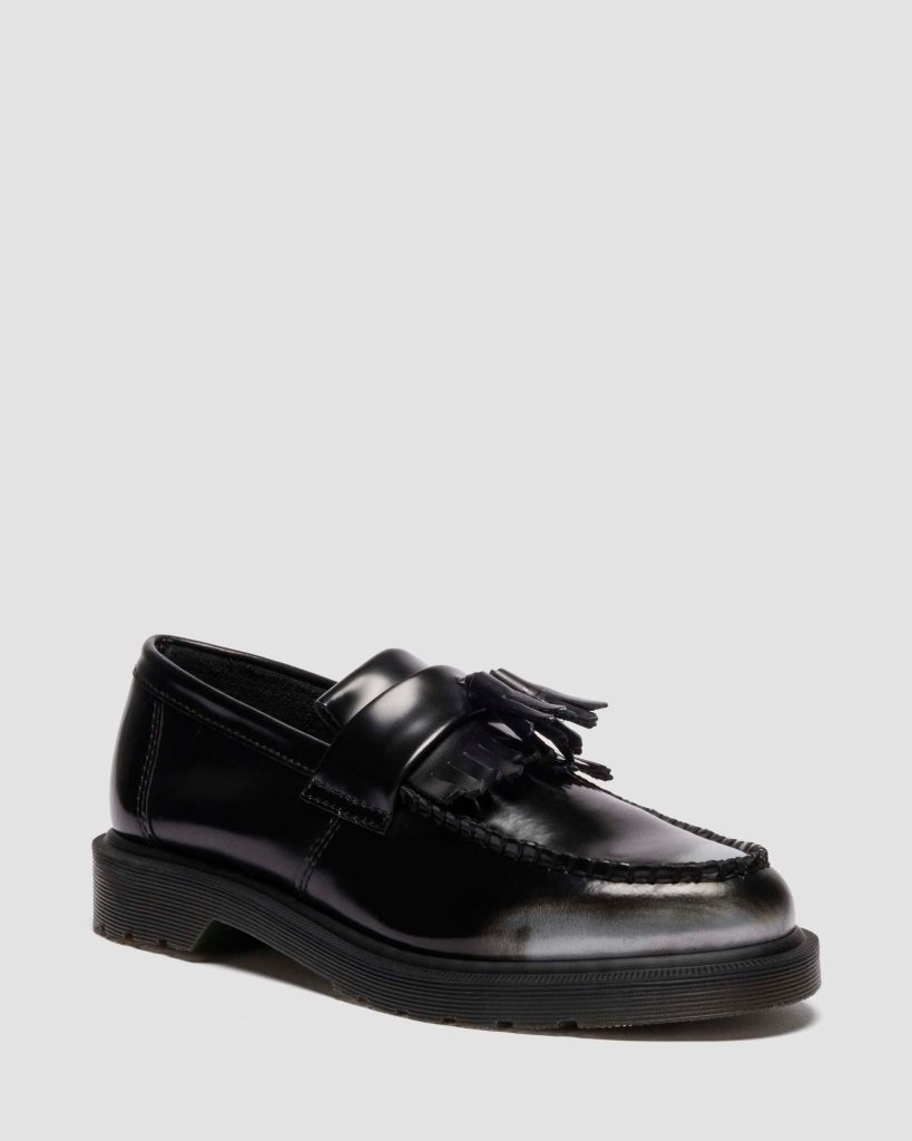 Adrian Tassel Arcadia Rub Off Leather Loafers