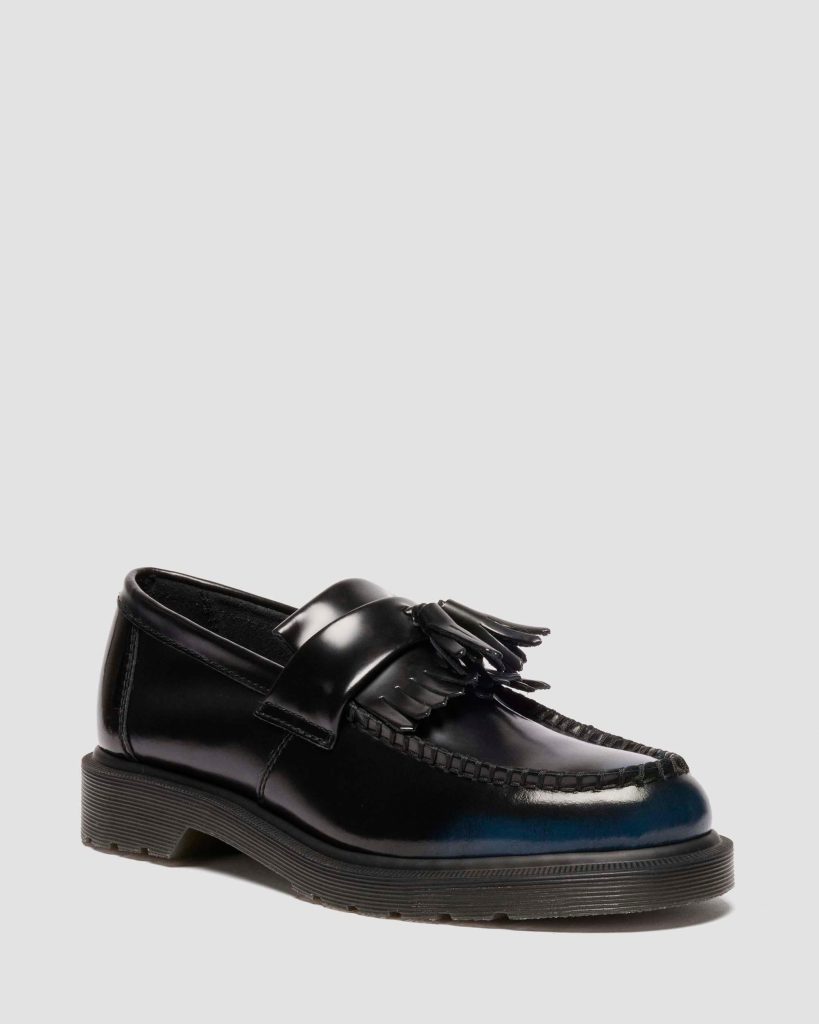Adrian Tassel Arcadia Rub Off Leather Loafers