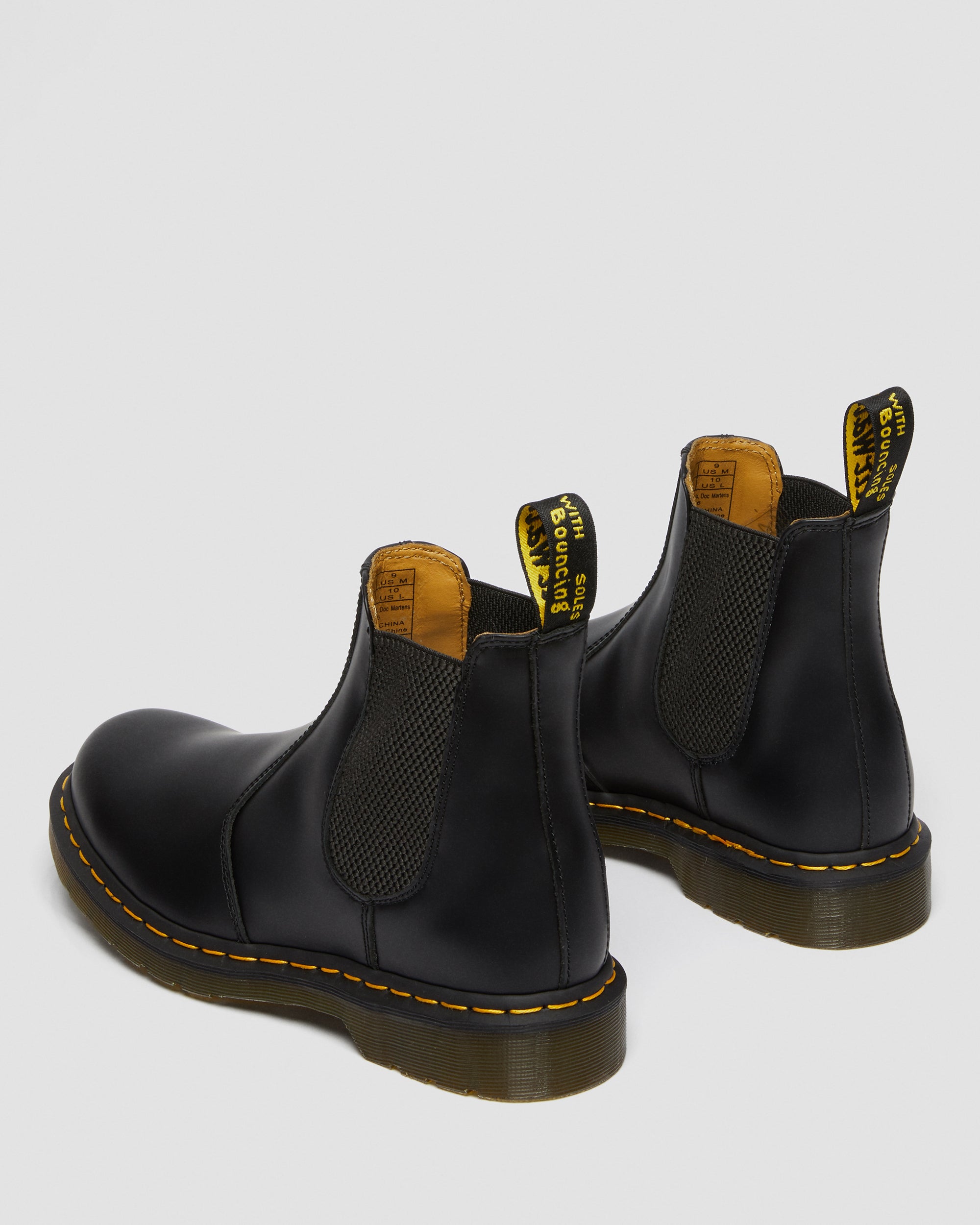 2976 Yellow Stitch Smooth Leather Boots - Image 5