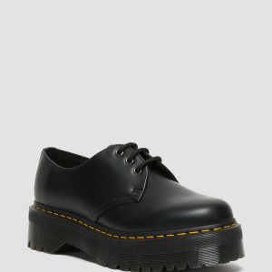 1461 Quad Polished Smooth Leather Oxford Platform Shoes