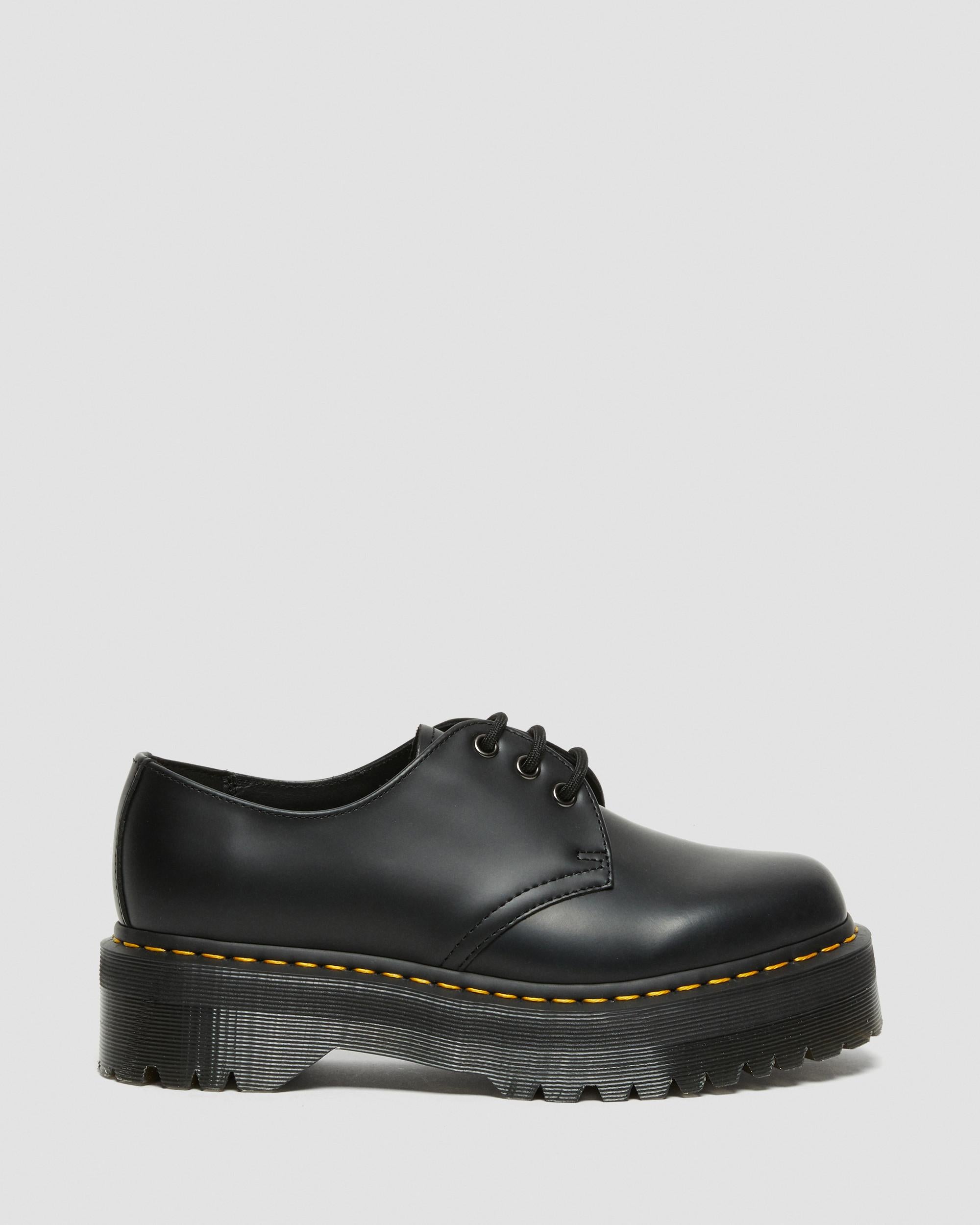 1461 Quad Polished Smooth Leather Oxford Platform Shoes - Image 5