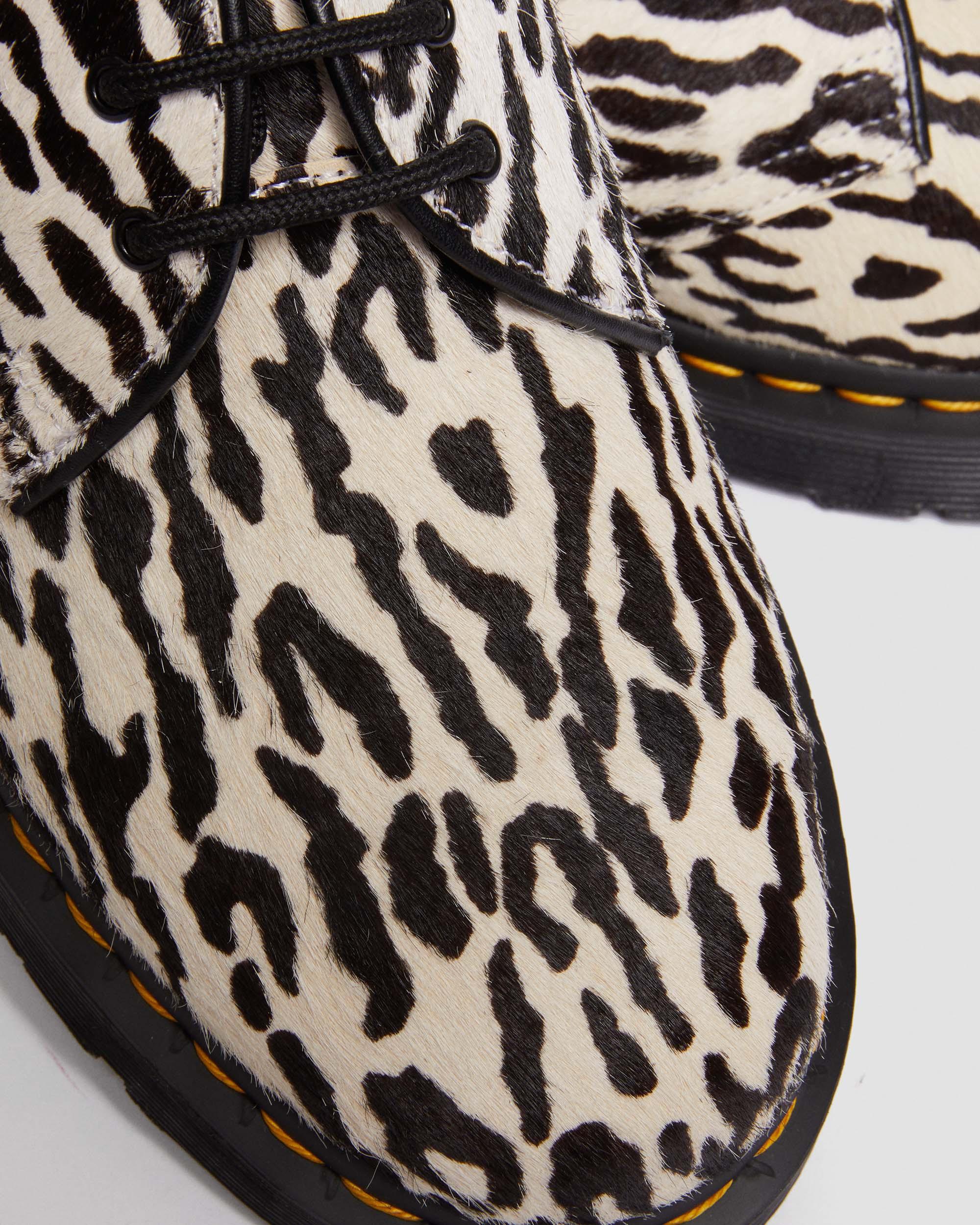 1461 Wacko Maria Camel+Black Hair-on Leather Oxford Shoes - Image 2