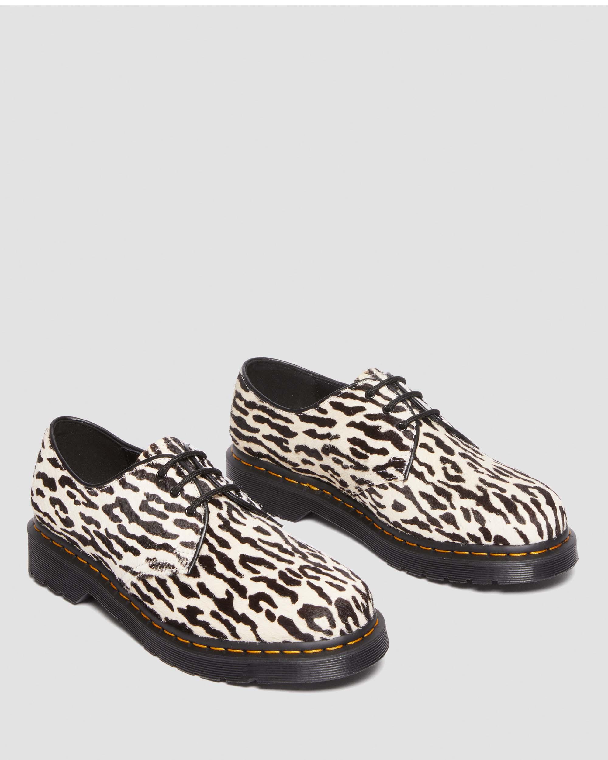 1461 Wacko Maria Camel+Black Hair-on Leather Oxford Shoes - Image 3