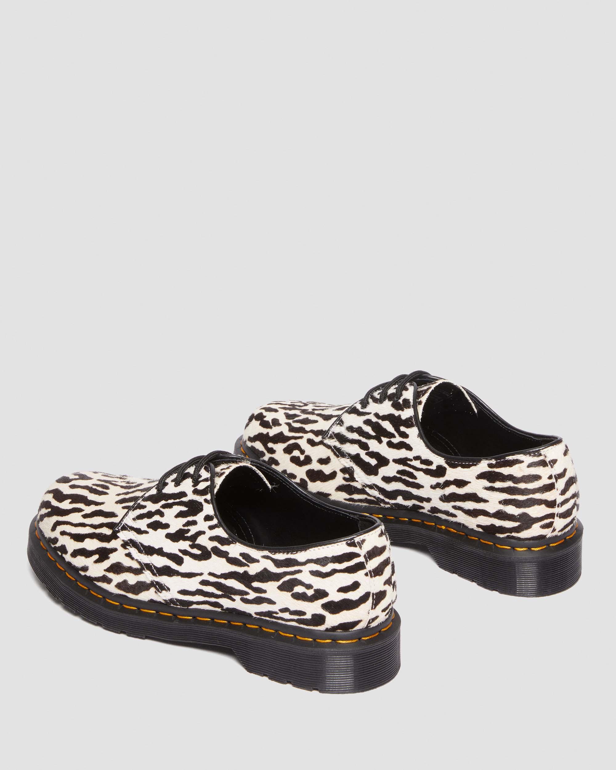 1461 Wacko Maria Camel+Black Hair-on Leather Oxford Shoes - Image 4