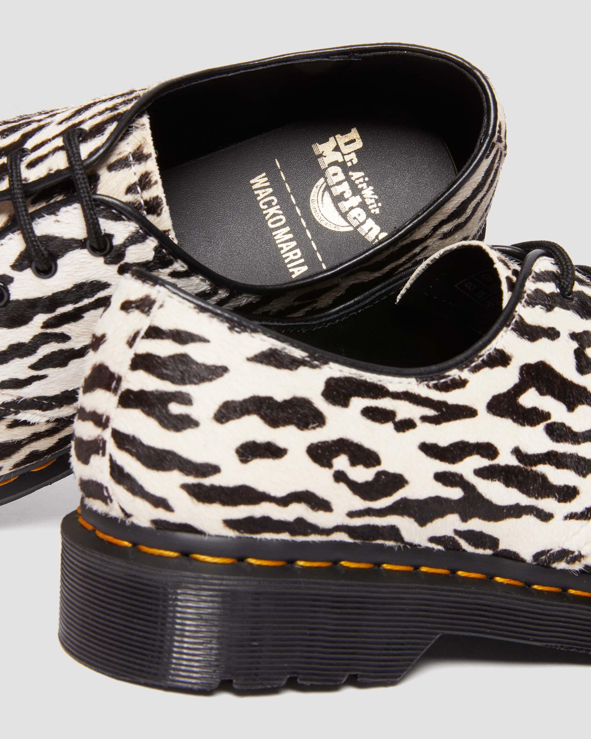 1461 Wacko Maria Camel+Black Hair-on Leather Oxford Shoes - Image 6