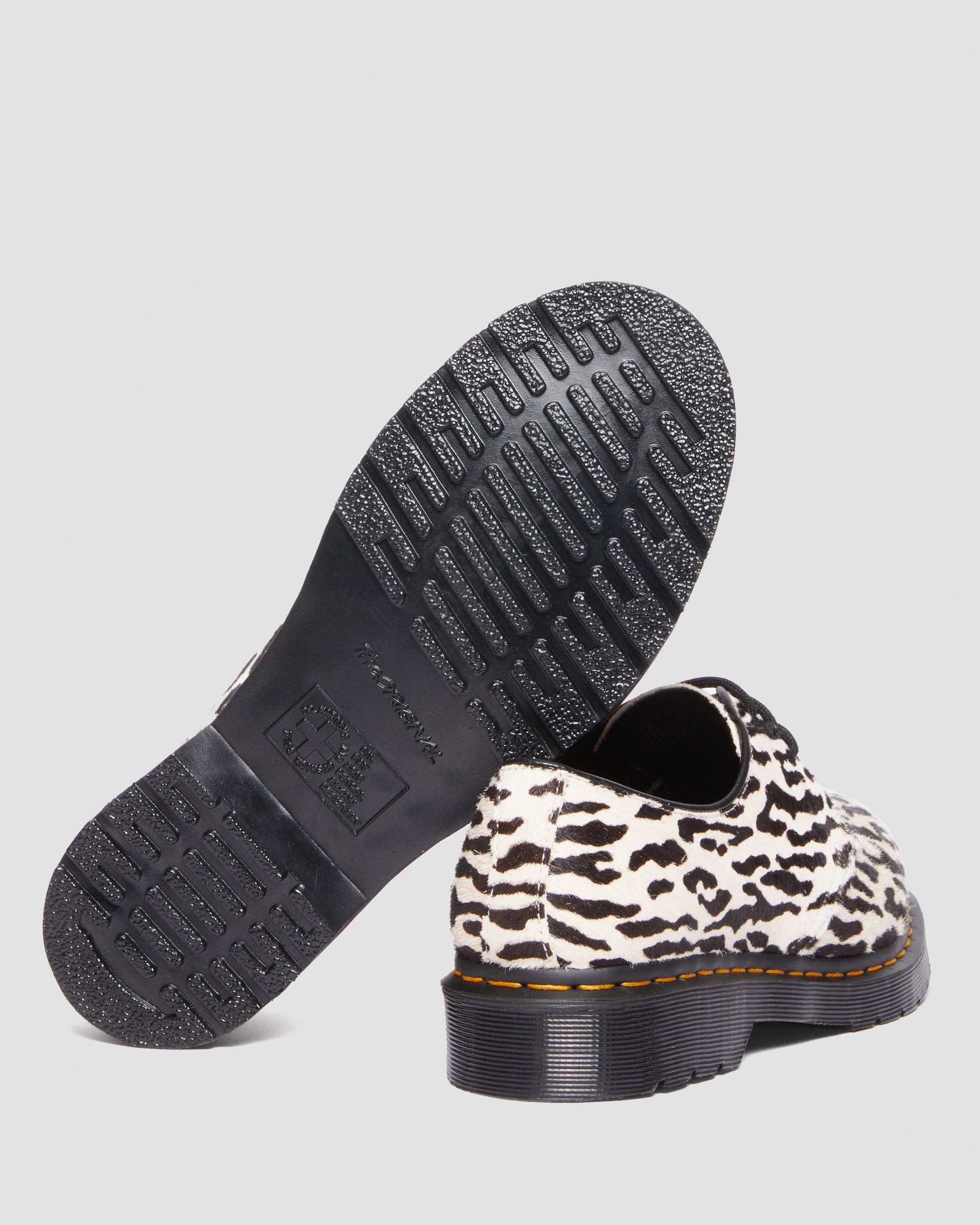 1461 Wacko Maria Camel+Black Hair-on Leather Oxford Shoes - Image 7