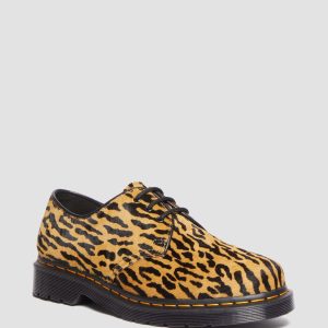 1461 Wacko Maria Camel+Black Hair-on Leather Oxford Shoes