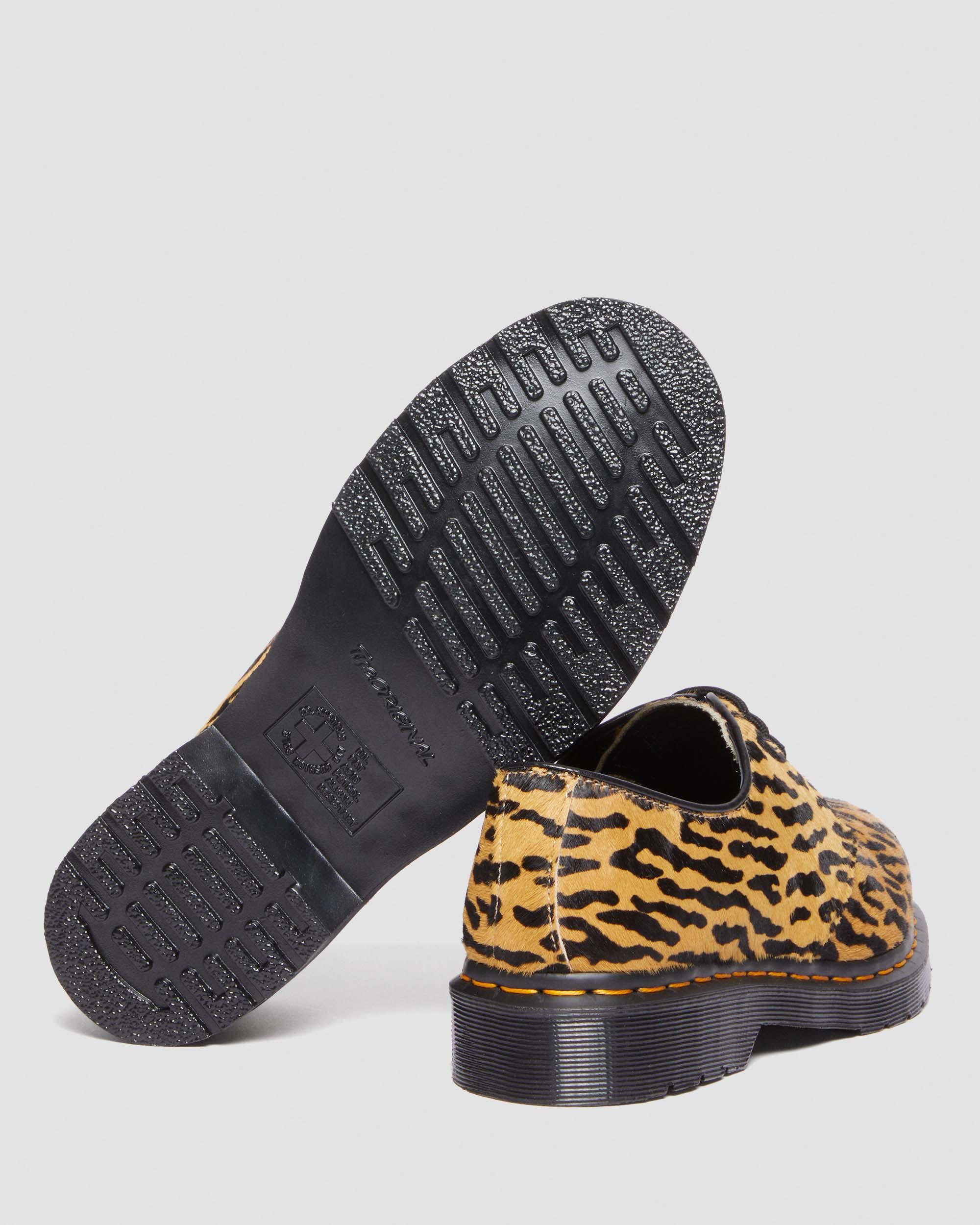 1461 Wacko Maria Camel+Black Hair-on Leather Oxford Shoes - Image 4