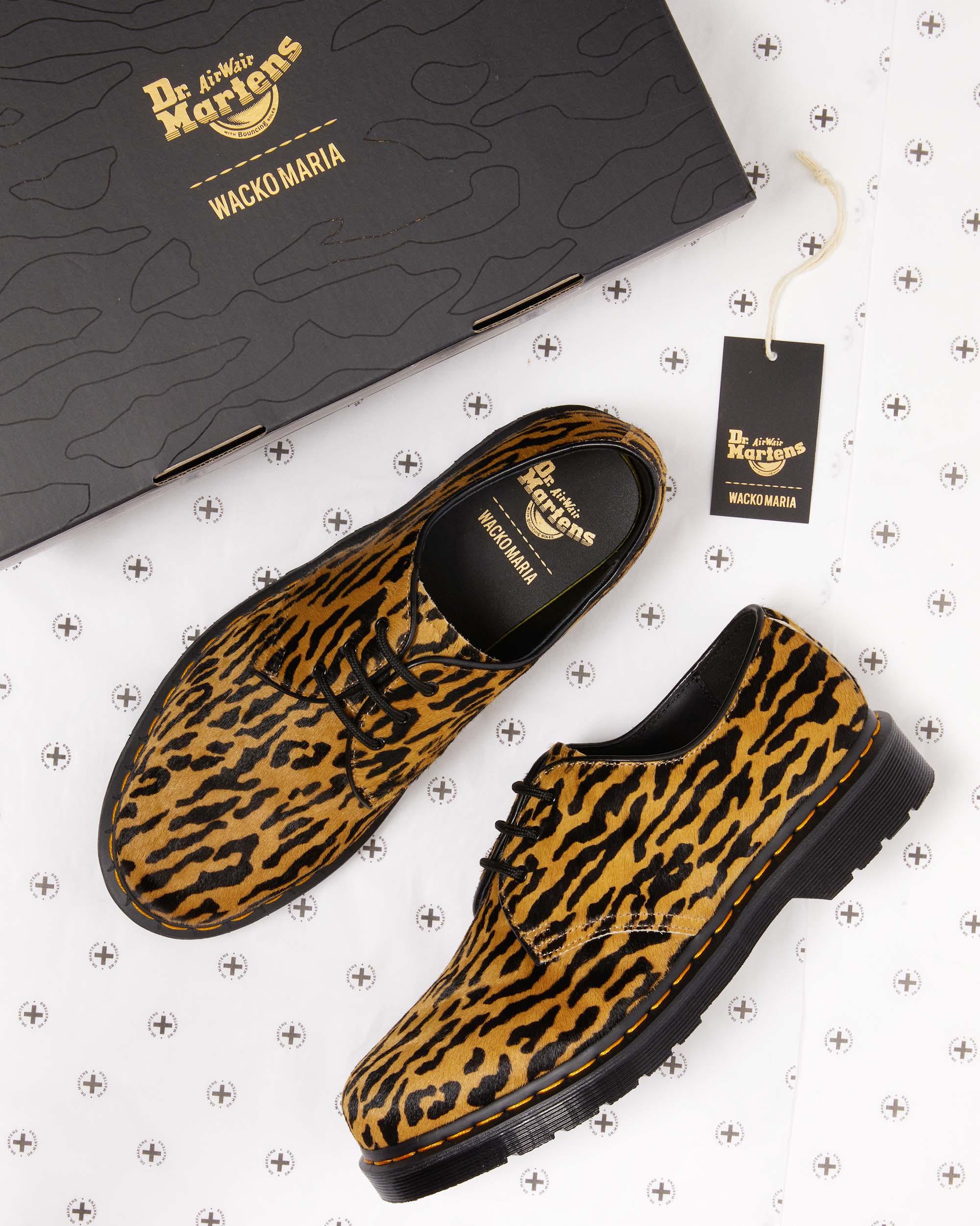 1461 Wacko Maria Camel+Black Hair-on Leather Oxford Shoes - Image 9