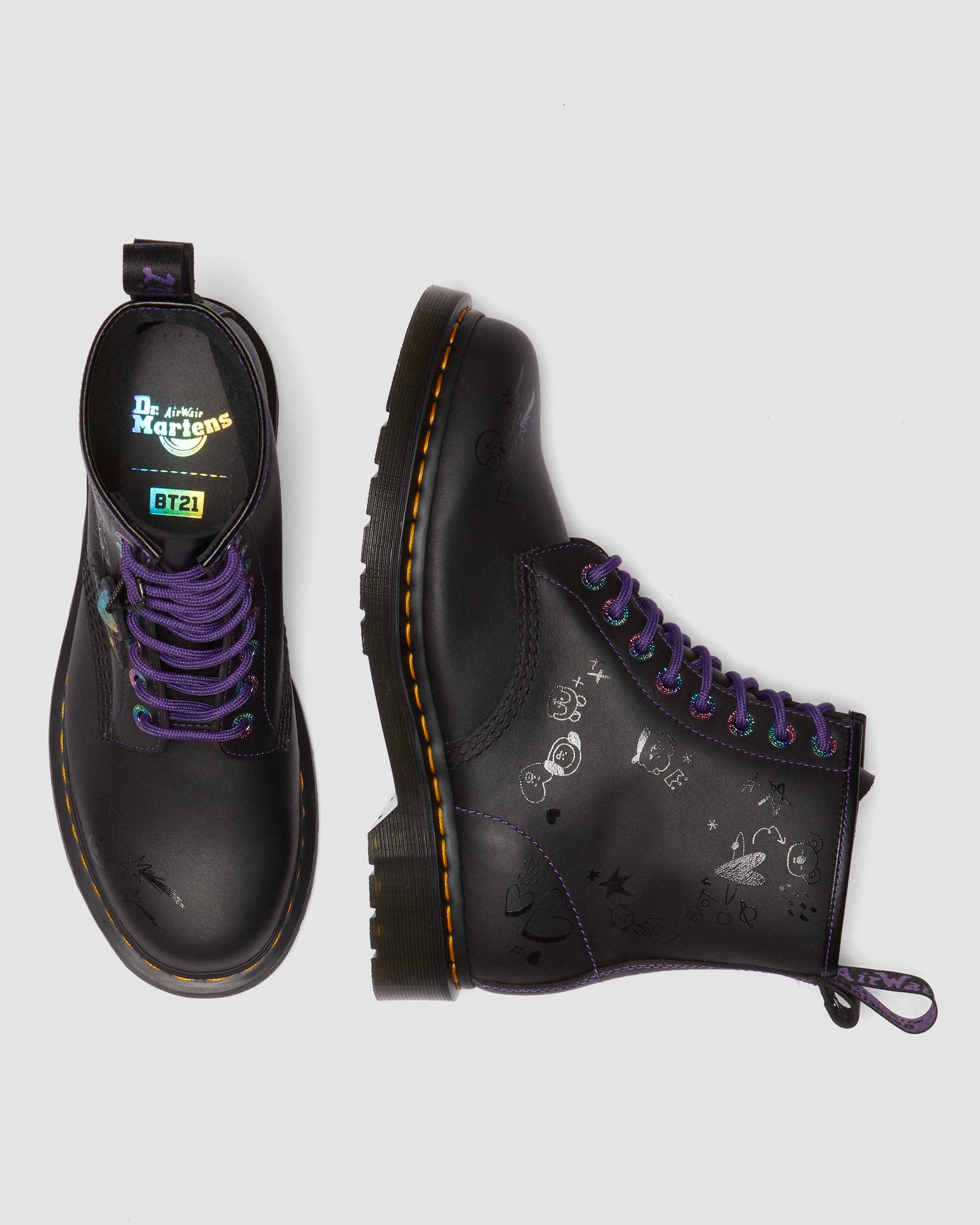 BT21 1460 Nappa Leather Lace Up Ankle Boots - Image 8