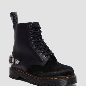 The Great Frog 1460 Bex Smooth Hair On Leather Platform Ankle Boots