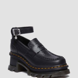 Wednesday Corran Wanama Leather Heeled Loafers