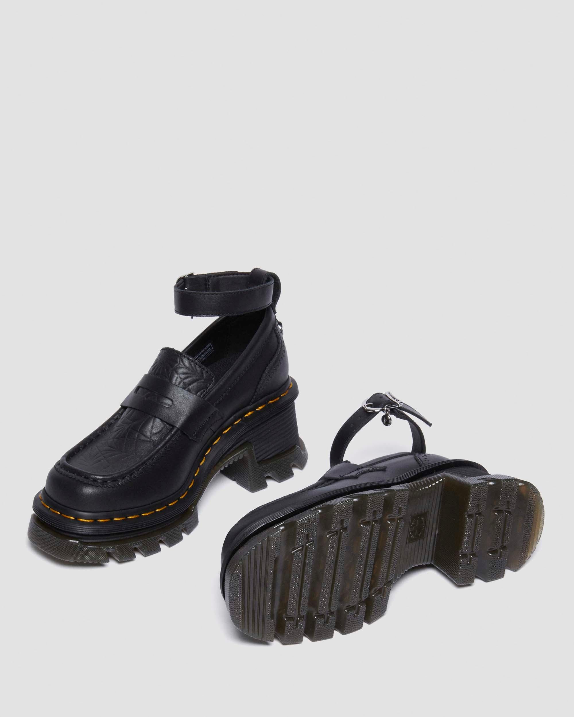 Wednesday Corran Wanama Leather Heeled Loafers - Image 8