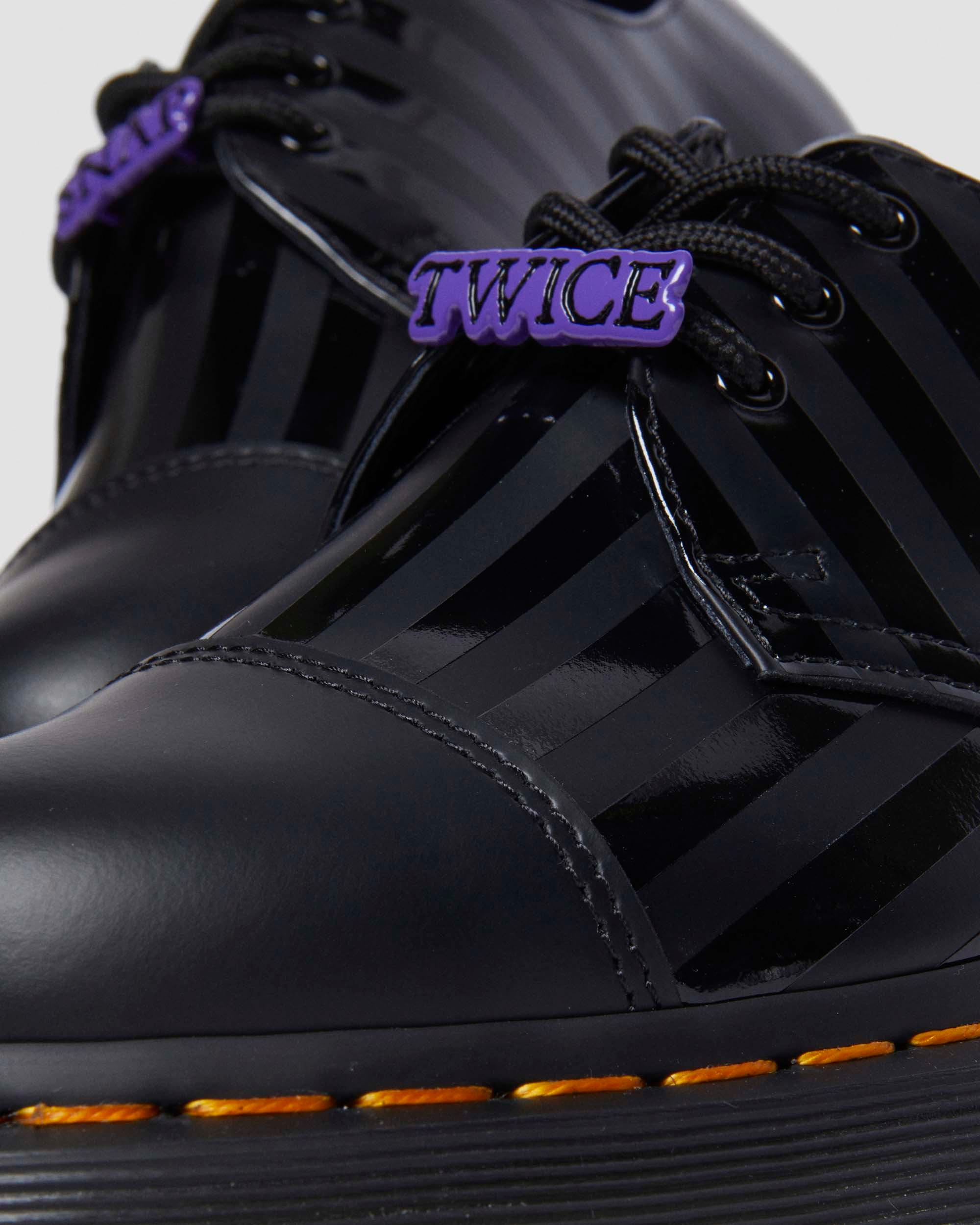 Wednesday 1461 Bex Smooth Leather Oxford Platform Shoes - Image 3