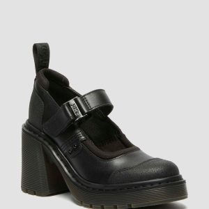 Eviee Tech Strap Mary Jane Heeled Shoes