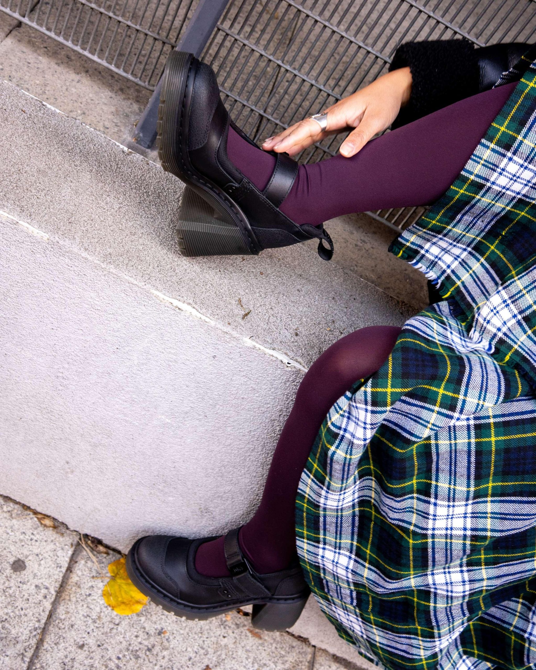 Eviee Tech Strap Mary Jane Heeled Shoes - Image 4