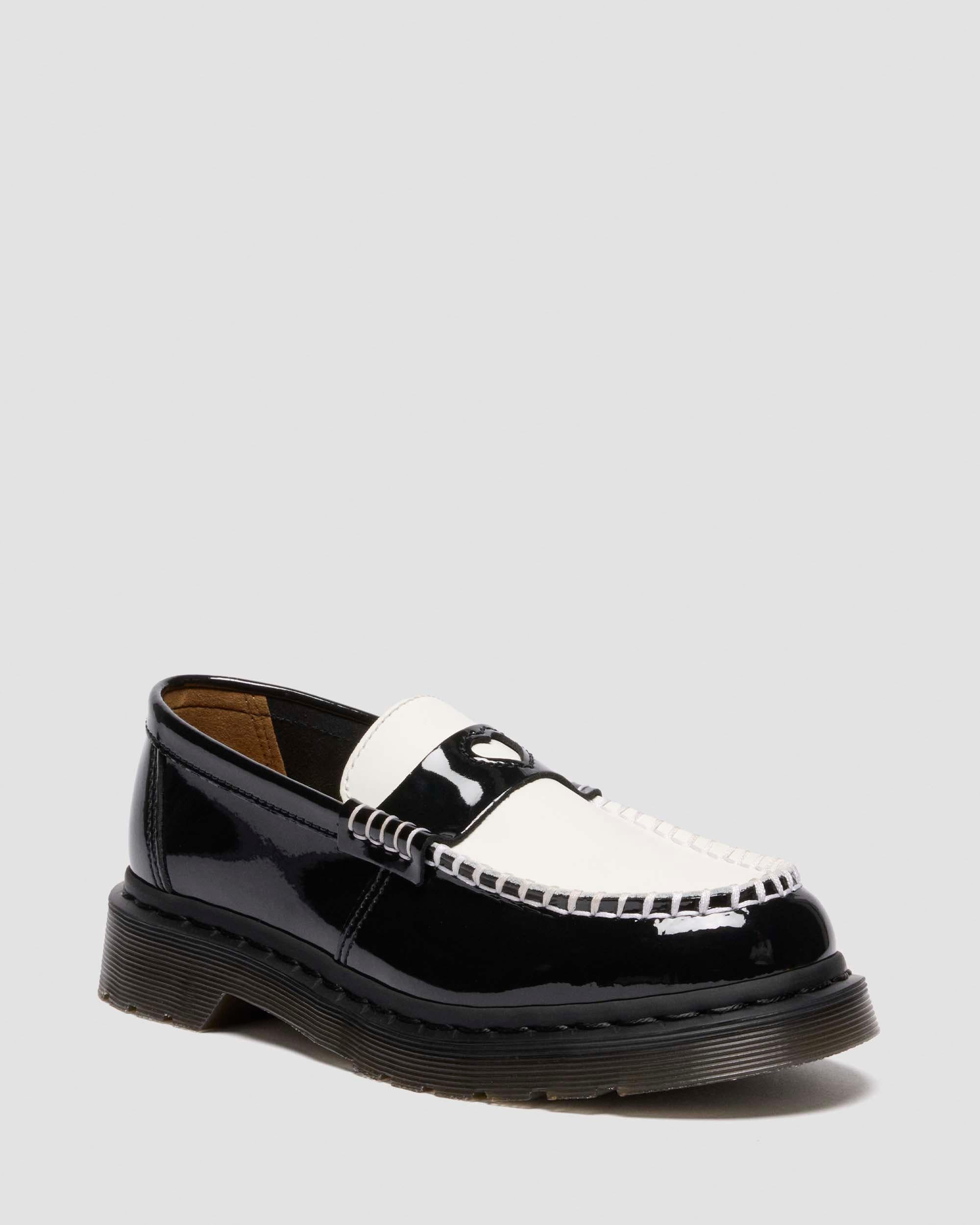 Penton Heart Two-Tone Patent Leather Loafers
