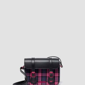 7 Leather & Tartan Satchel