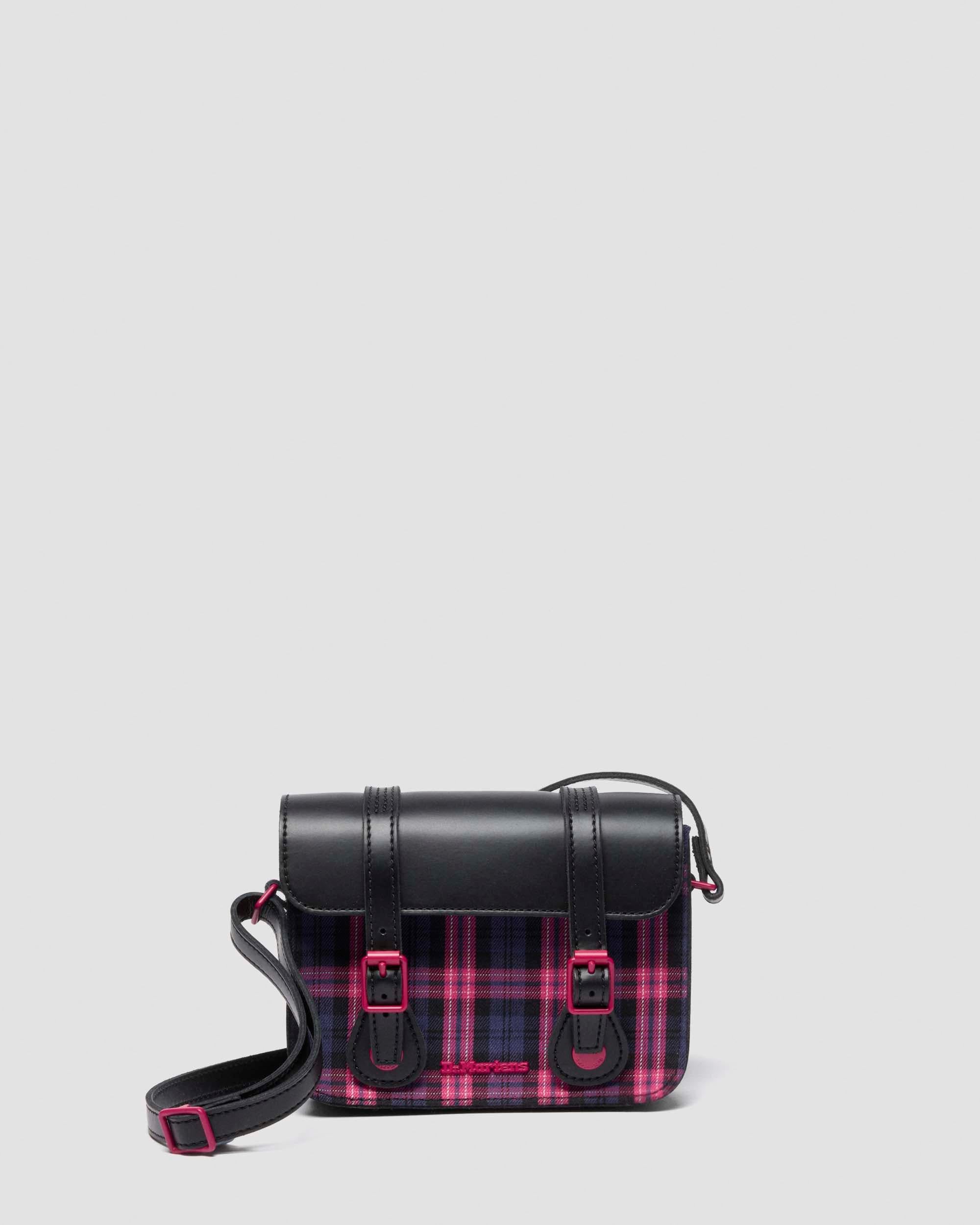 7 Leather & Tartan Satchel