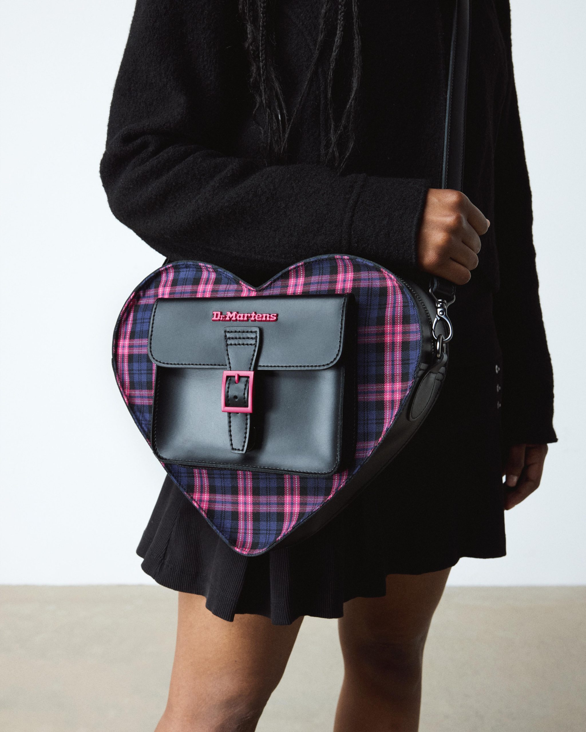 Heart Leather & Tartan Backpack - Image 2