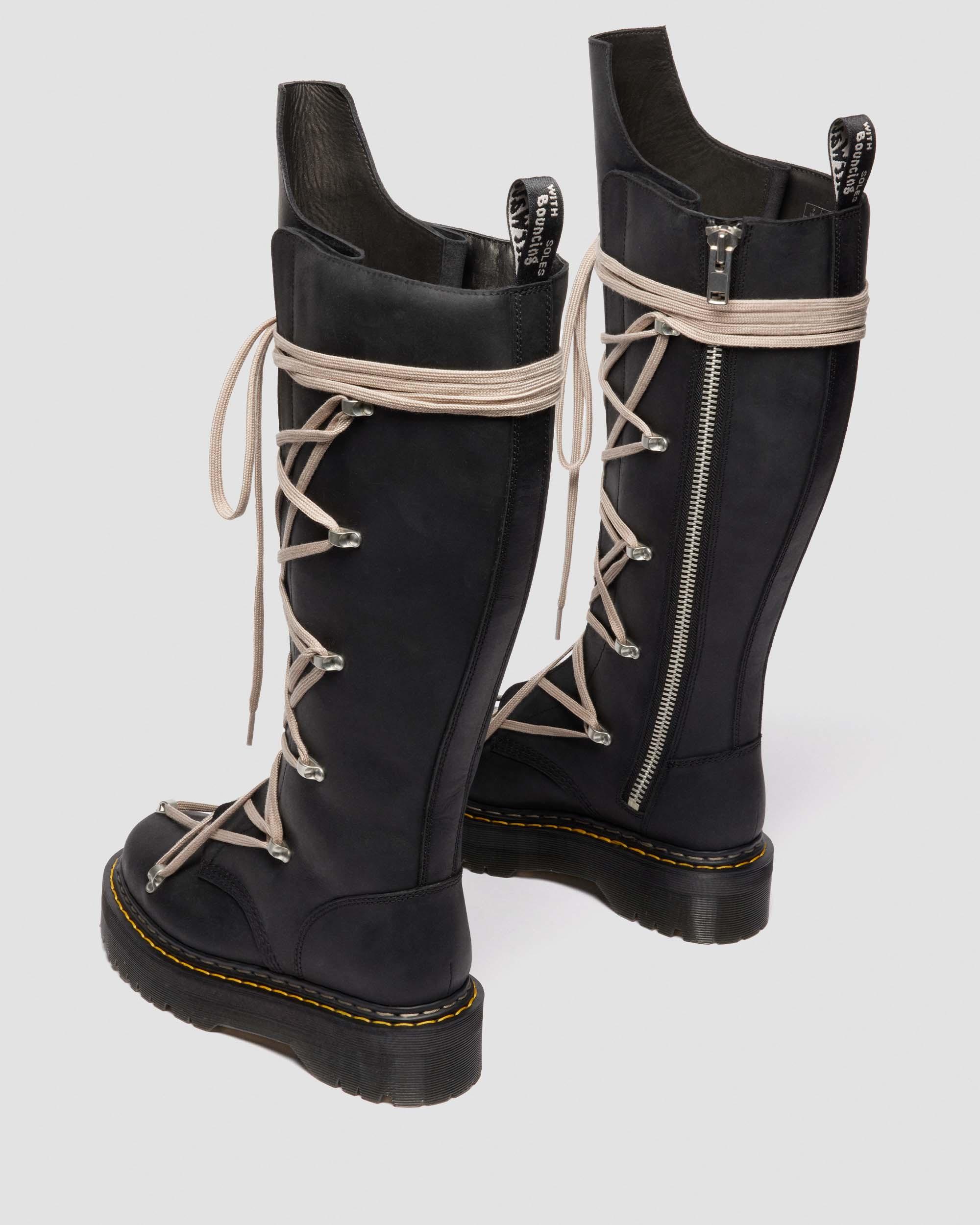 Rick Owens 1B60 Pentalace Leather Boots - Image 4