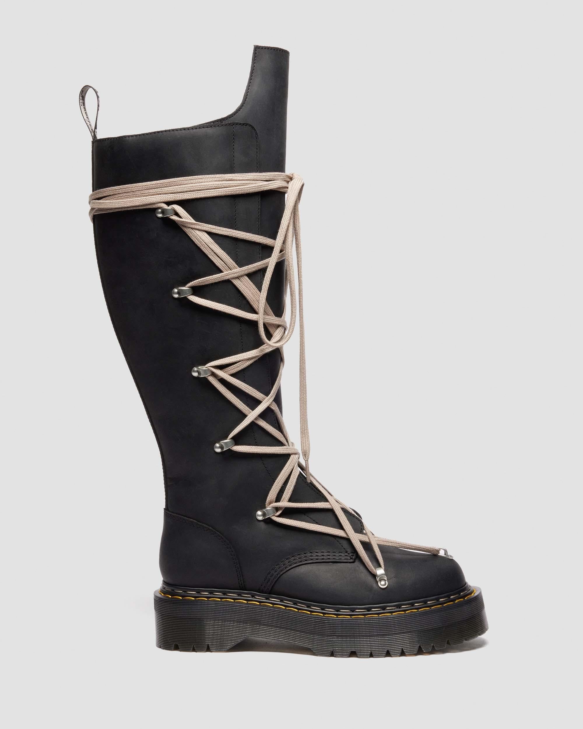 Rick Owens 1B60 Pentalace Leather Boots - Image 5