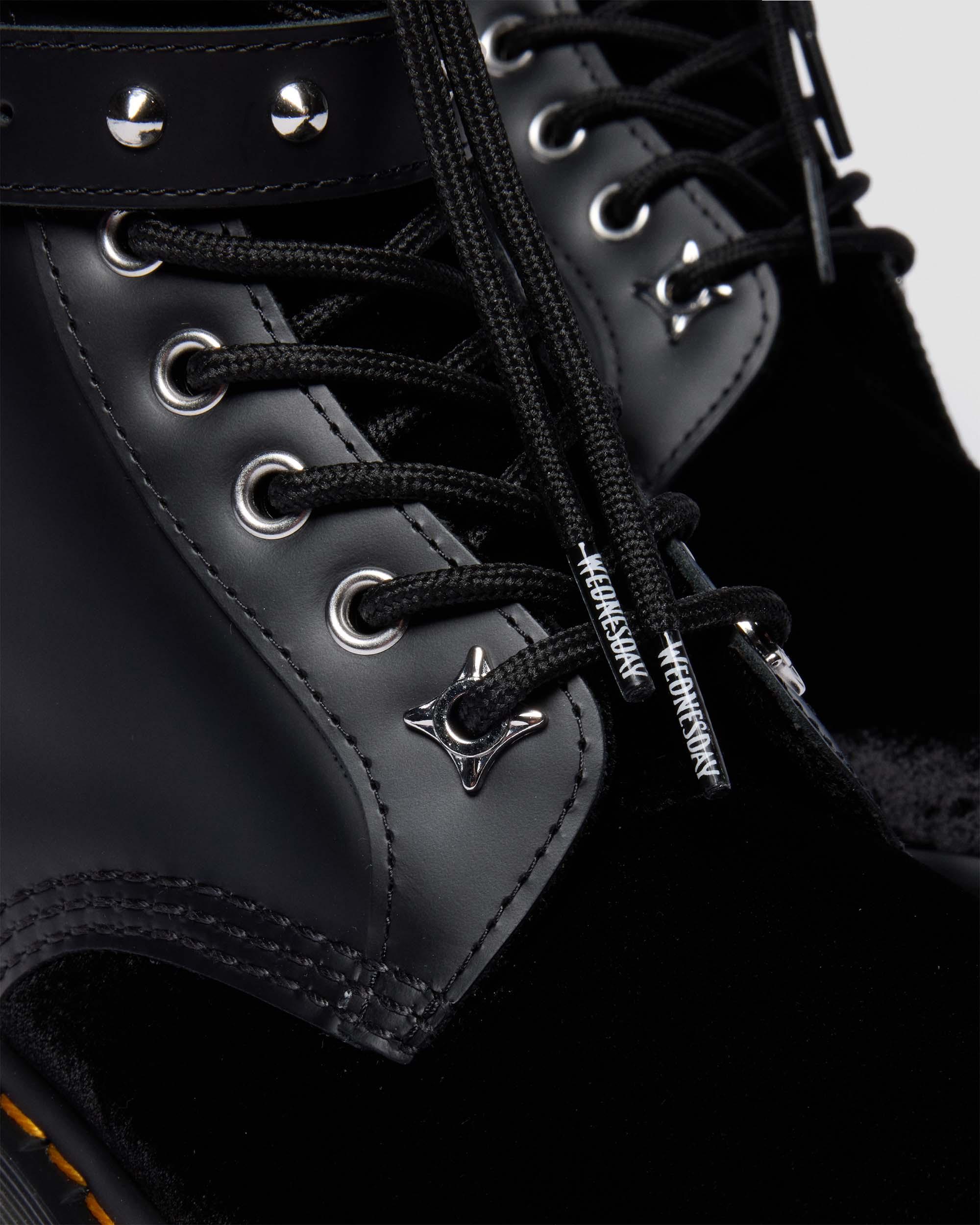 Wednesday 1460 Velvet + Nappa Lux Soft Leather Ankle Boots - Image 3