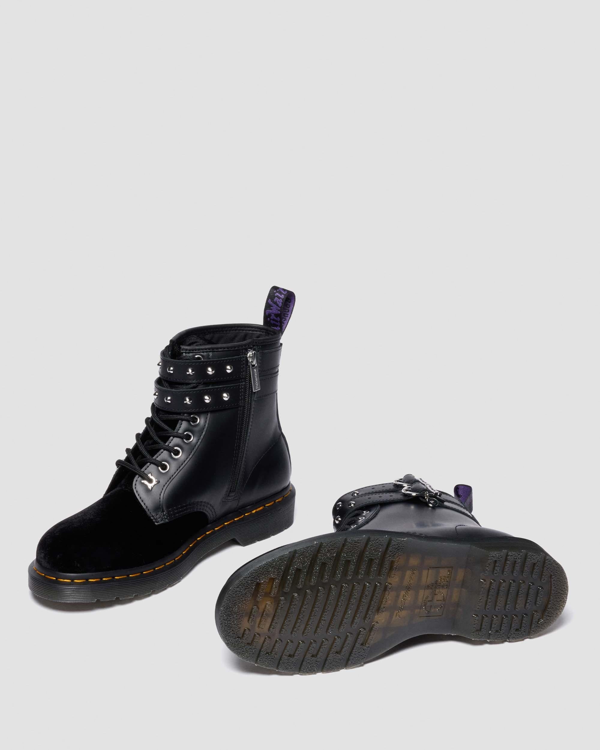 Wednesday 1460 Velvet + Nappa Lux Soft Leather Ankle Boots - Image 9