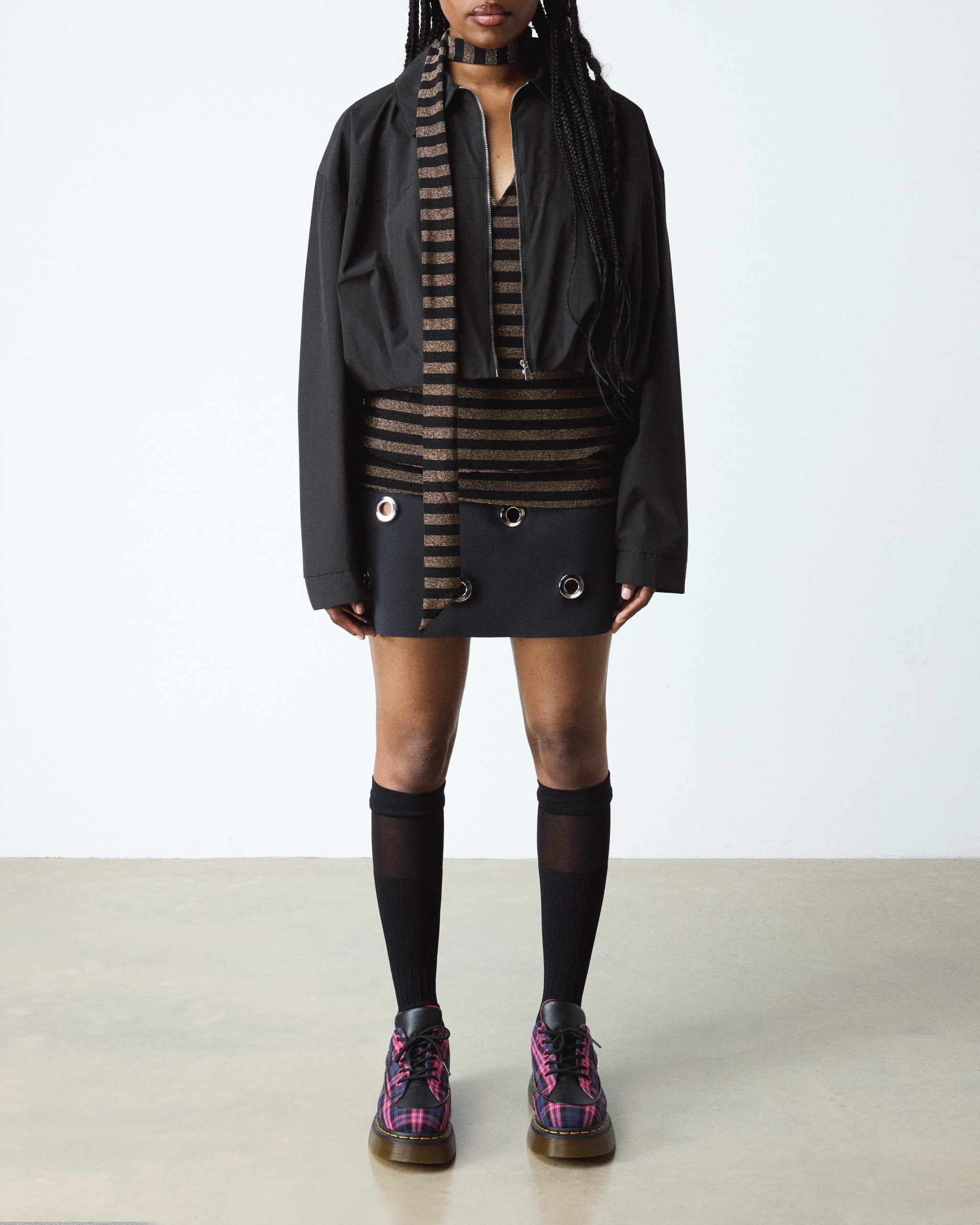 Buzz 5-Eye Tartan Shoes - Image 2