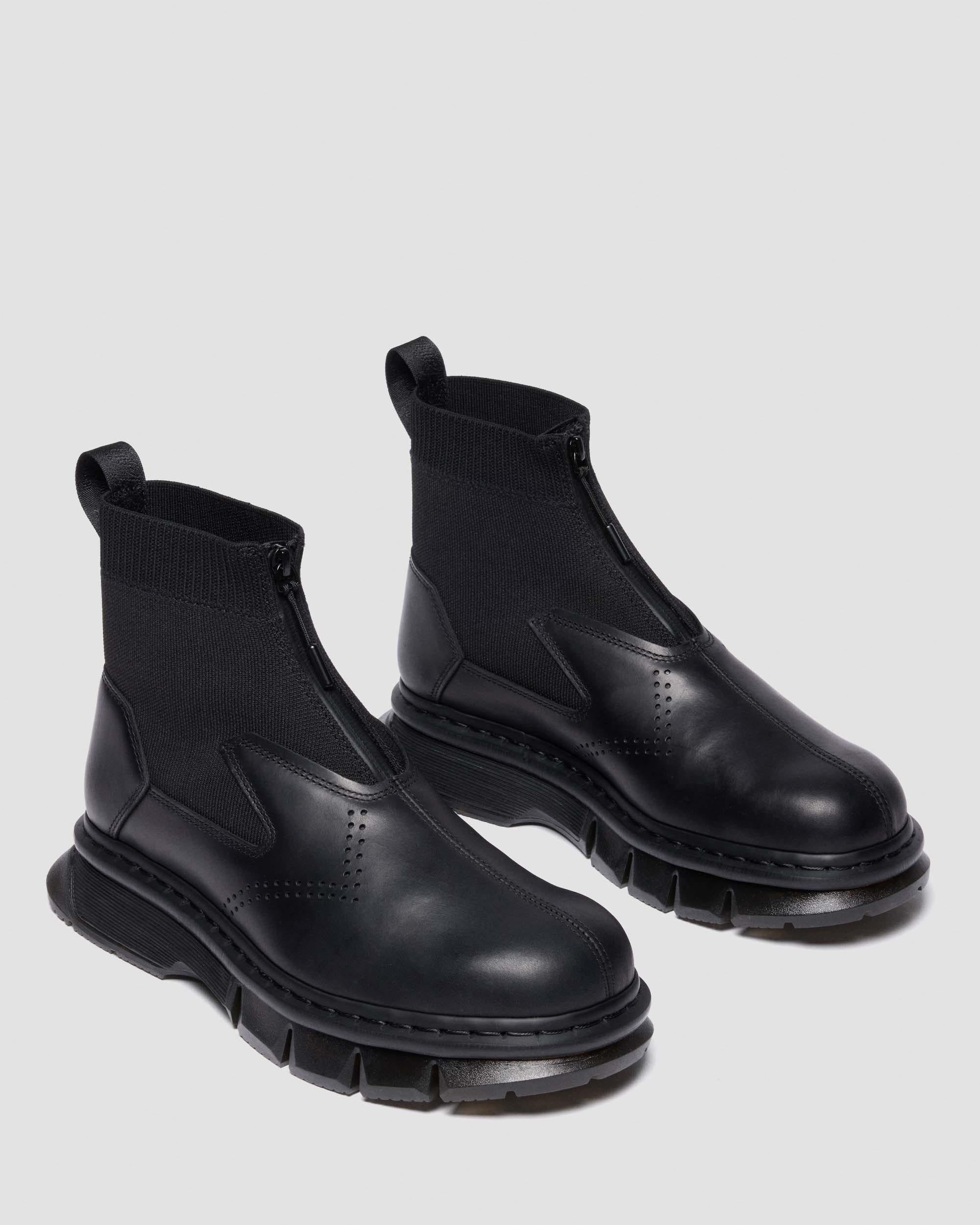 14XX Qubist Zip Orleans Leather Boots - Image 5
