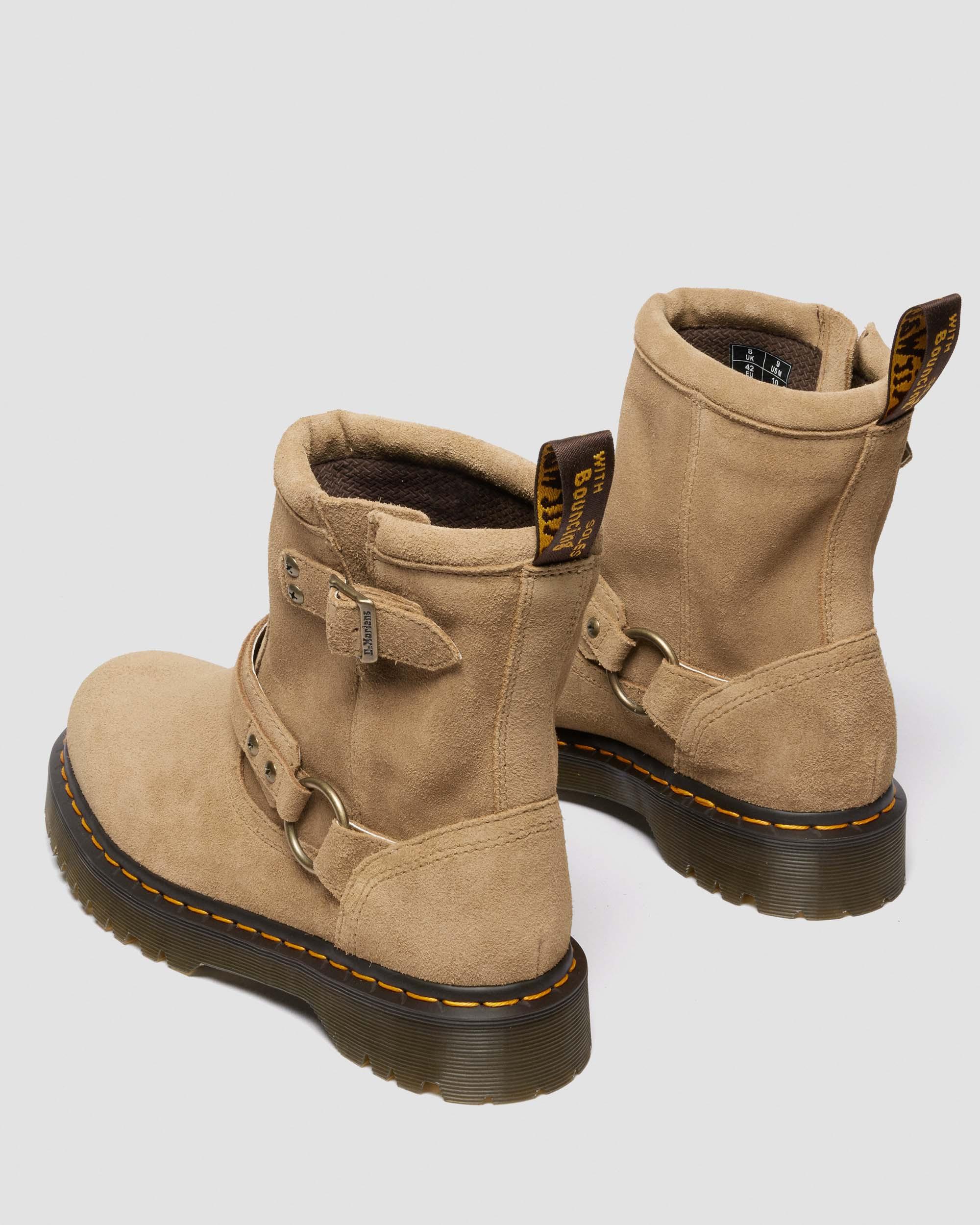 Anistone Harness Suede Biker Boots - Image 5