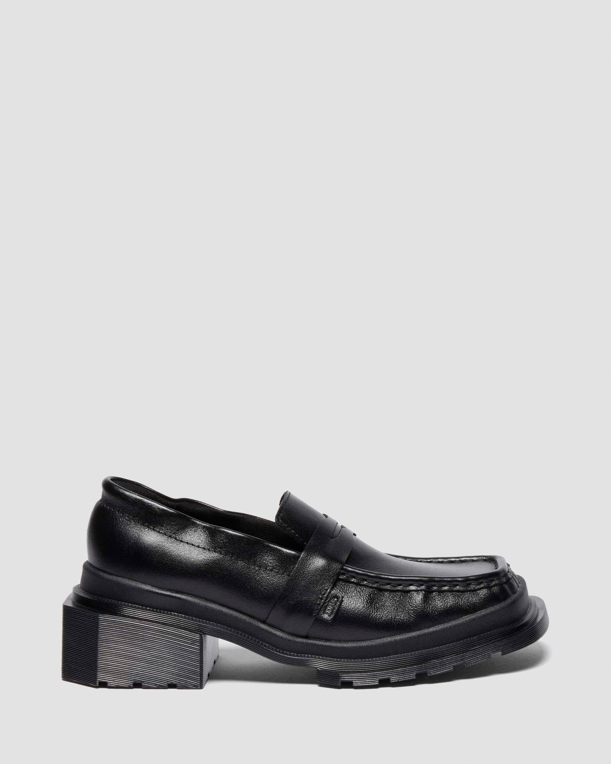 Maybole Square Toe Ruched Leather Loafers - Image 6