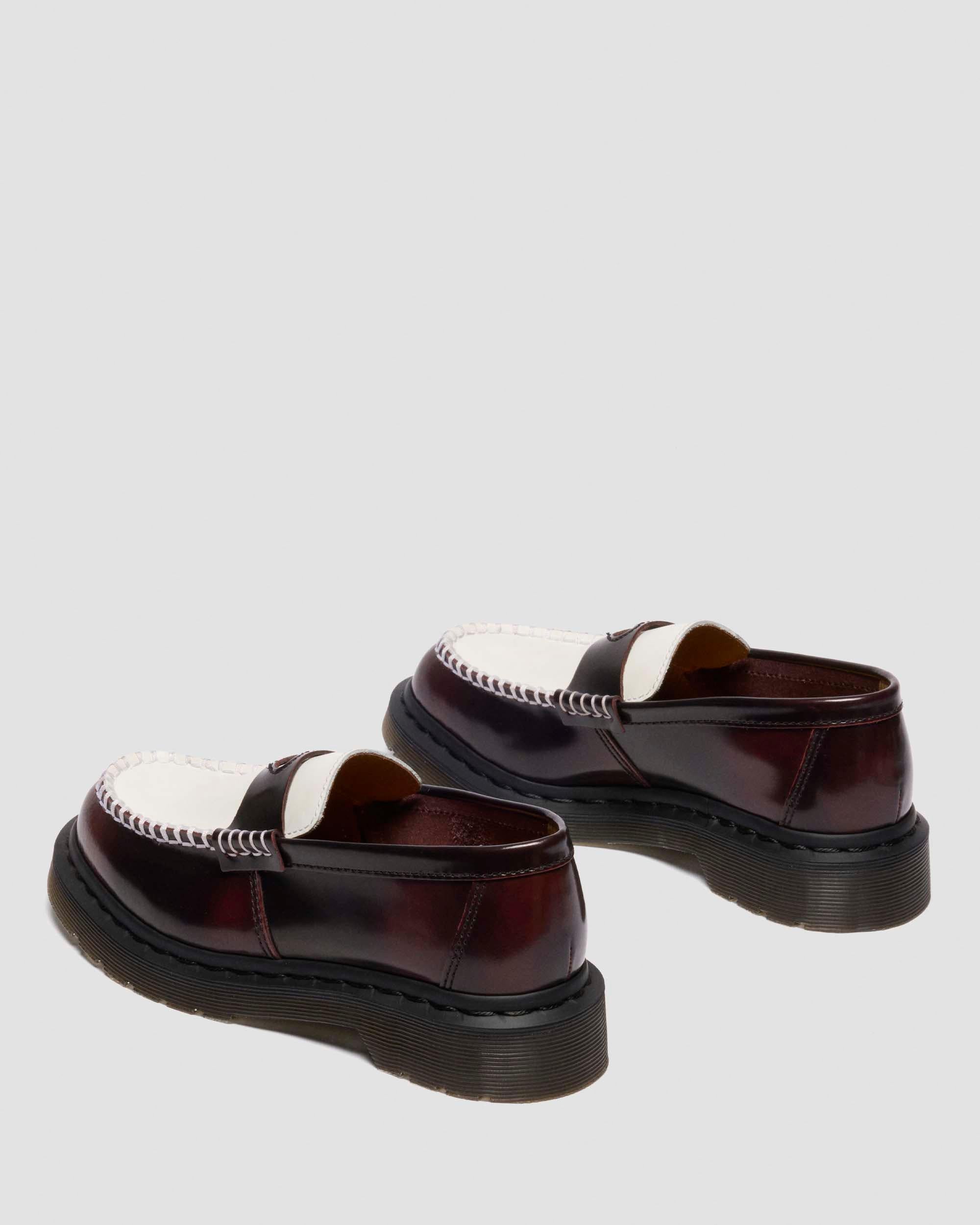 Penton Heart Two-Tone Rub-Off Leather Loafers - Image 5