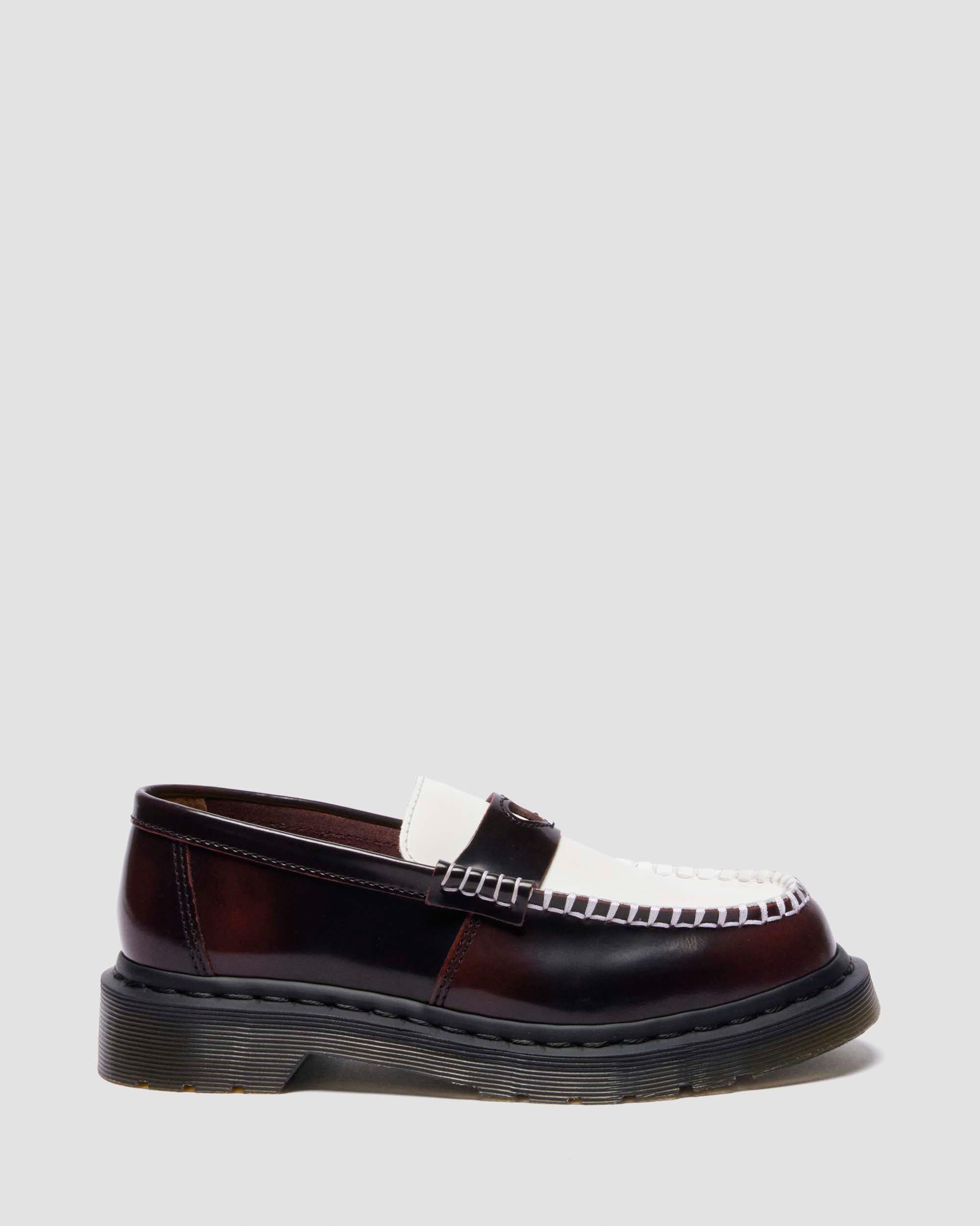 Penton Heart Two-Tone Rub-Off Leather Loafers - Image 6