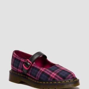 Elphie Tartan Mary Jane Shoes