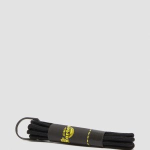 65cm Black Round Lace (3-eye shoe)