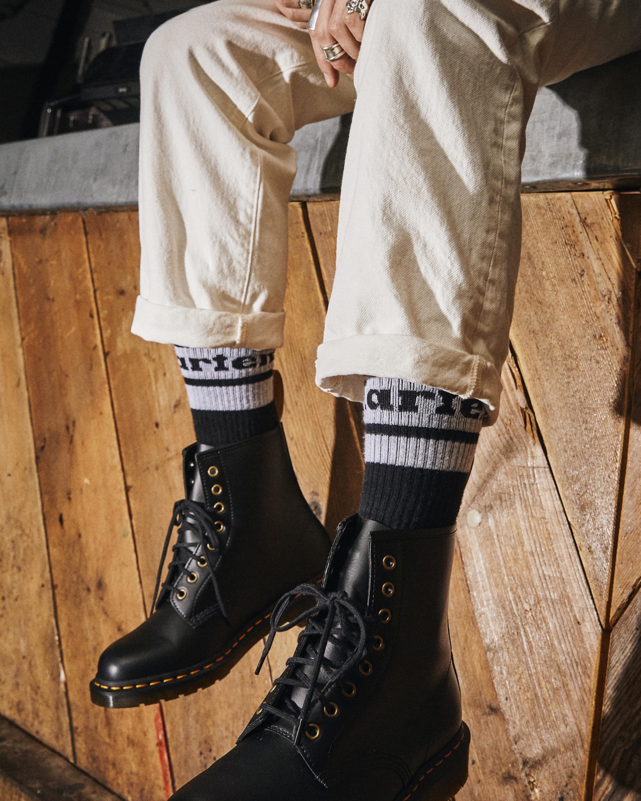 Dr. Martens Logo Cotton Blend Athletic Socks - Image 2