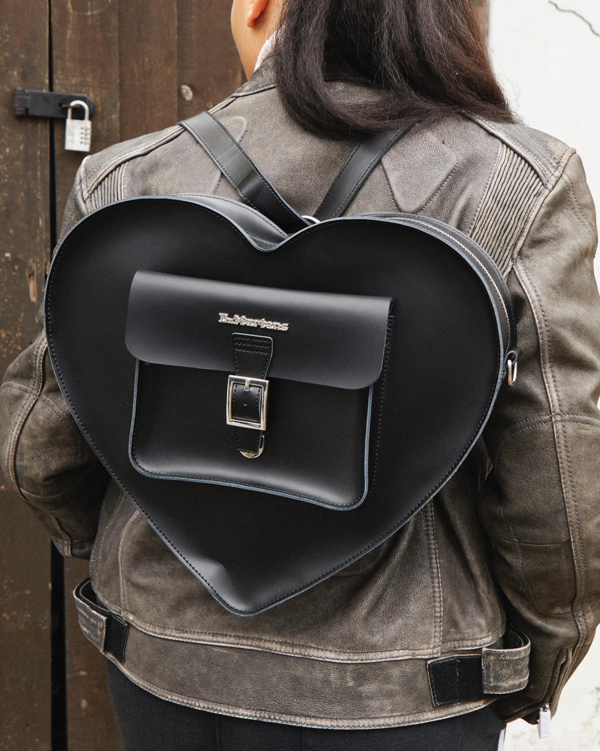 Large Leather Heart Backpack - Image 2